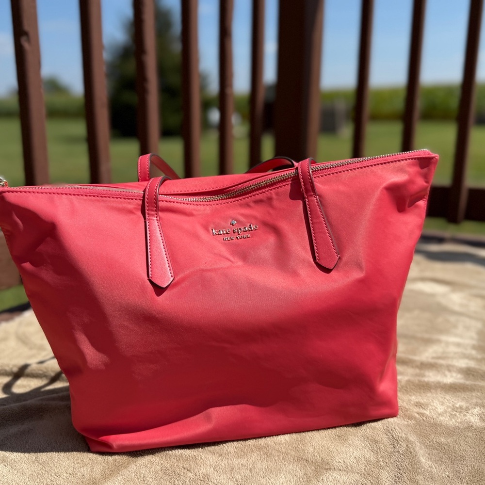 Kate Spade Nylon Pink Tote Bag